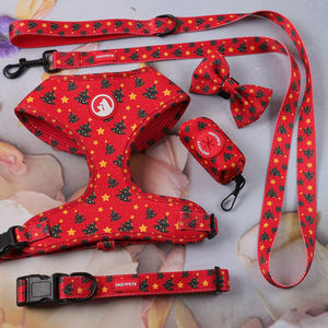 OEM/ODM personalizzato tessuto in Neoprene cane imbracatura guinzaglio regolabile colore rosa canotta personalizzata imbracatura con anello D in metallo - Product Image 4