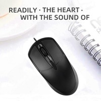 Nouvelle souris optique filaire de bureau silencieuse de haute qualité, bon marché, colorée, ultra-fine, mini USB, haute résolution, rétroéclairée par LED, pour ordinateur portable