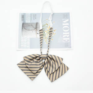 Campus JK Tie Stripe Butterfly Collar Hôtel Hôtesse <span class=keywords><strong>de</strong></span> <span class=keywords><strong>l</strong></span>'air Uniforme <span class=keywords><strong>de</strong></span> baccalauréat Uniforme scolaire Polyvalent et universel - Product Image 3