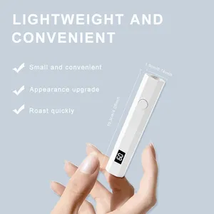 Mini UV LED Nail <b>Lamp</b> Professional Nail Dryer <b>with</b> LCD Display and <b>Timer</b> Nail Gel Curing <b>Lamp</b> Suitable for Home Salon Tools - Product Image 2