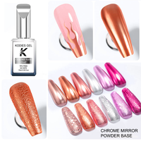 Nouveau Chrome Base Coat UV Gel Vernis à Ongles pour Poudre à Ongles Métallique TPO/HEMA Free Base Gel Manucure Logo Personnalisé Nail Supplies