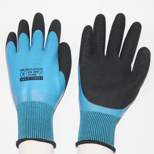 <span class=keywords><strong>Gants</strong></span> isolants électriques Suncend en gros, <span class=keywords><strong>1000V</strong></span>, entièrement enduits de latex bleu et noir, <span class=keywords><strong>gants</strong></span> de sécurité gaufrés pour électriciens - Product Image 3