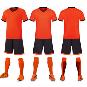 4906 desain disesuaikan dewasa poliester seragam sepak bola Set ODM/OEM olahraga musim panas Jersey celana pendek disesuaikan Logo untuk sepak bola - Product Image 4