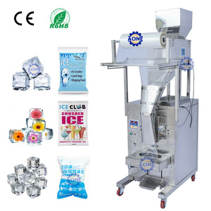Machine d'emballage de sacs de glace à décharge vibratoire à bas prix pour sacs de glace de 1 kg, 2 kg, 3 kg - Product Image 1