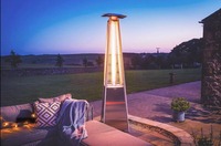 Chauffe-terrasse extérieur à gaz haute puissance en acier inoxydable 430, modèle 2024, chauffage rapide, dispositif anti-basculement, certifié CE, vente chaude