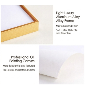 Kunstwerk für Zahnklinik-Hintergrundwand, Flur, Schönheitssalon, Abstraktes Minimalistisches Modernes Ölgemälde auf Leinwand, Zahnpflege-Motiv - Product Image 6