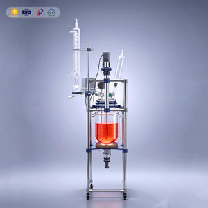 Chaudière de réaction semi-automatique en verre borosilicate de haute qualité 10 20 50 100 200L Extraction liquide-liquide à température ambiante - Product Image 1