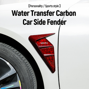 2PCS Auto Exterior Accessories Car Fender Side Vents Car Body Side Vent <strong>Spoiler</strong> Red TPU Fender Decorative Stickers - Product Image 3