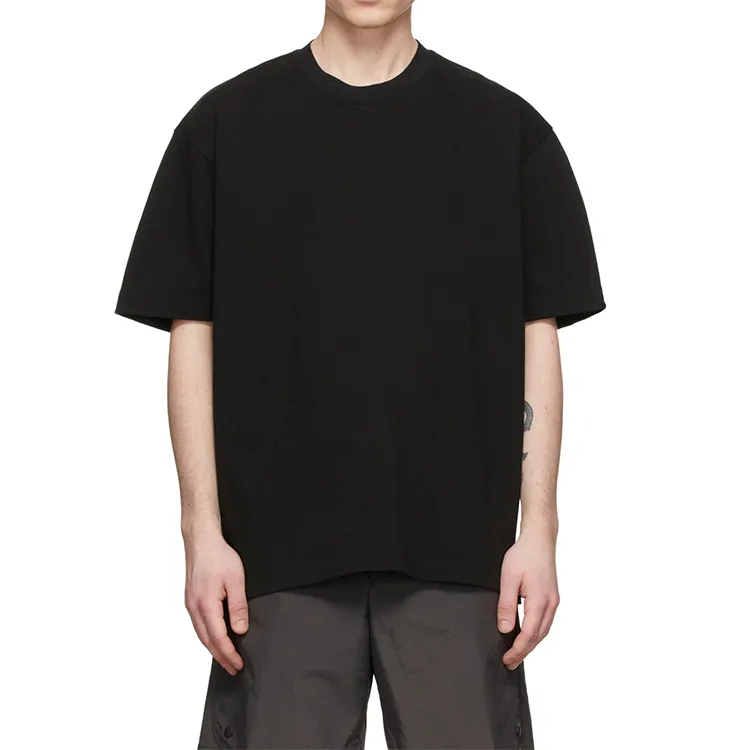 OEM Custom Men's 100% cotton High Quality Oversized T-shirt Drop Shoulder tshirt Plus Size Summer t shirt Clothing For Men