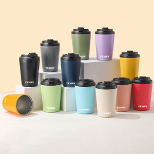 Outdoor Camping Powder Coated Custom Coffee Tumbler Stainless Steel 12oz Coffee Mug Vacuum Insulated - Product Image 4