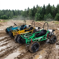 Kart de loisirs tout-terrain professionnel à direction assistée, moteur 212CC quatre temps, pneus de 8 pouces, pour adultes, idéal pour la plage et le drift