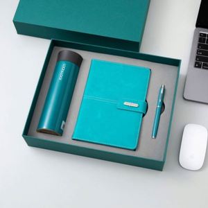 Professional Writing <b>Kit</b> Includes Leather-bound Notebook Fountain Pen and Keychain in Wooden Gift Box Set - Product Image 2