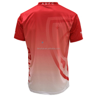 Pur dégradé rouge blanc personnalisé Sublimation hommes maillot de Football haute qualité équipe formation Football ensemble porter des enfants jeunes