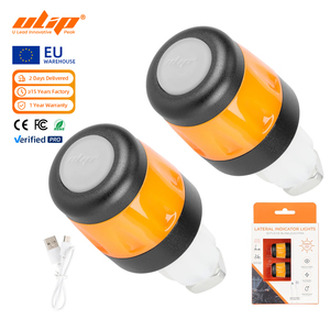 ไฟเลี้ยวปลายแฮนด์สกู๊ตเตอร์ไฟฟ้า Ulip Signal Light พร้อมปลั๊กปิดปลายแฮนด์ 2 ชิ้น สีดำเหลือง พร้อมสาย USB ไฟเลี้ยวข้าง ไฟเตือน - Product Image 1