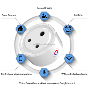 Fabrication de prise de courant indienne pour maison intelligente avec moniteur d'énergie maillé WiFi Flash de micrologiciel personnalisé basé <span class=keywords><strong>sur</strong></span> la réinitialisation ESP32/8266 - Product Image 5