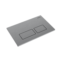 Plaque de chasse d'eau en plastique ABS noir mat à double bouton, compatible avec les réservoirs encastrés