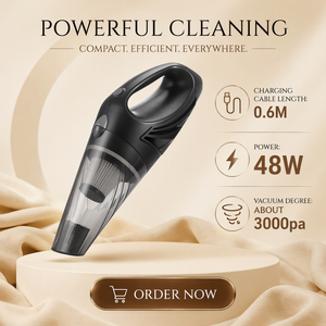 Aspirateur de voiture sans fil professionnel silencieux 48W 0,55L <span class=keywords><strong>pour</strong></span> usage professionnel/luxe, humide et sec, avec port Type-C - Product Image 1