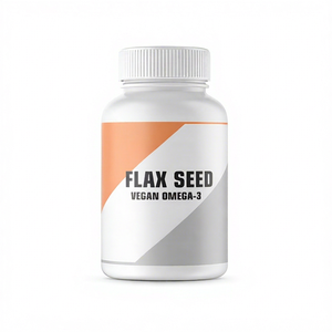 Cápsulas Veganas de Omega-3 con Extracto de Semillas de Lino para la Salud del Corazón, Marca Nutricore, 60 Cápsulas al Mejor Precio - Product Image 1