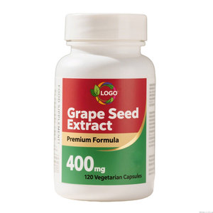 Tất cả-tự nhiên bán buôn bổ sung tự nhiên chiết xuất hạt nho 95% polyphenol 400 mg chiết xuất hạt nho 120 Vegan viên nang - Product Image 1