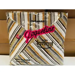 Parure de lit Paqueline double, 100% coton, imprimé géométrique, pour la maison - Product Image 4