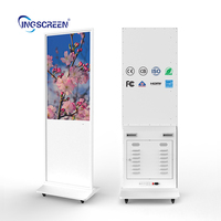 INGSCREEN OEM affiche numérique lecteur publicitaire support de sol IP65 support mural pour centre commercial métro aéroport magasin de détail orientation SDK