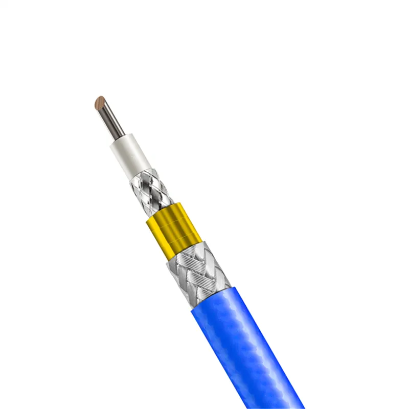 HB520Blue colour 50 ohms Communication interconnect Low Passive Intermodulation High Performance RF Coaxial Cable