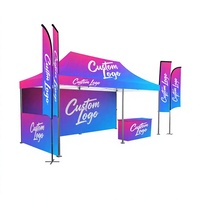 Tente pliante en toile imperméable de haute qualité, marque TMT, modèle TMT 10x20, pour extérieur, avec structure en acier, gazebo pour salons professionnels et événements