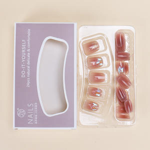 เล็บทำด้วยมือไฮเอนด์สไตล์สั้นๆ2025ศิลปะใหม่สติกเกอร์สำเร็จรูปที่สวมใส่ได้เล็บที่ถอดออกได้ - Product Image 3