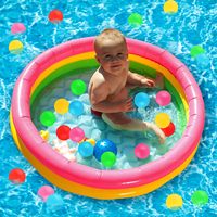Aufblasbarer PVC-Kinderpool mit 3 Ringen & Anpassbarem Design