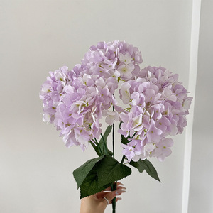 Hot Sale Cheap Realistic <b>Artificial</b> <b>Flower</b> 48cm Height 5 Heads Silk Hydrangea Wedding Decoration <b>Artificial</b> <b>Flowers</b> - Product Image 5