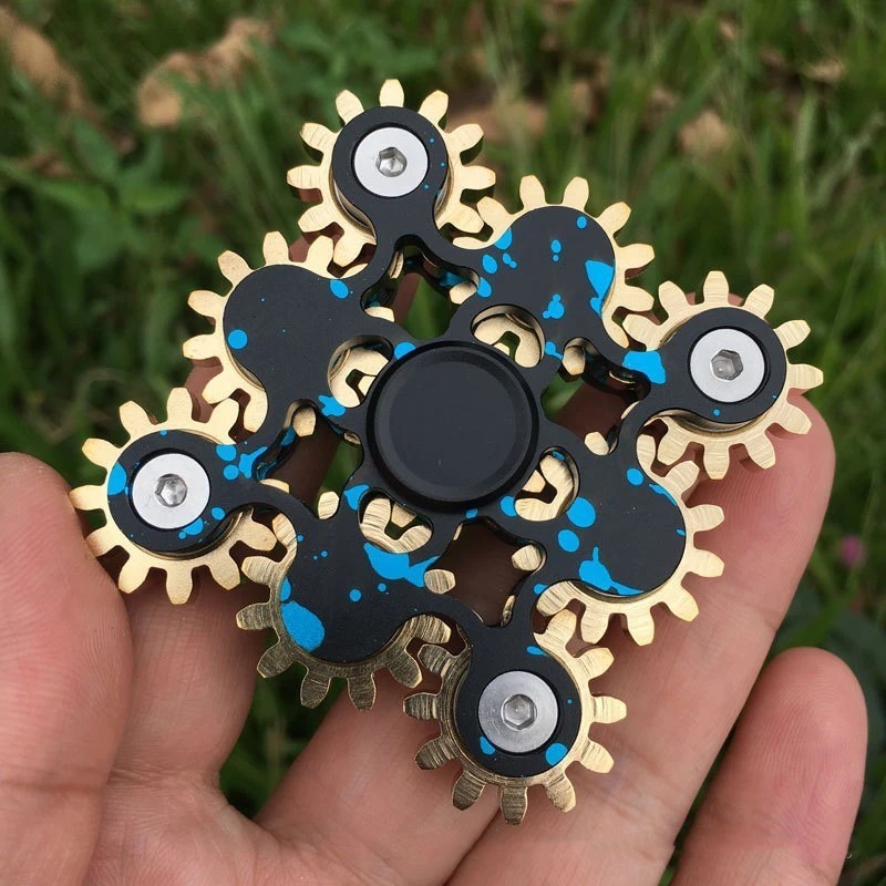 Fingertip Metal Gyroscope and Mechanical Gear