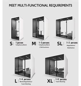 Cápsulas de Oficina Modernas y Ecológicas en Oferta, Cápsulas de Reuniones Móviles Insonorizadas para Varias Personas, para Oficina en Casa, Hoteles, Escuelas y Almacenes - Product Image 3