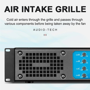 Amply âm thanh chuyên nghiệp 600W 10000W 4 kênh, amply mạnh mẽ cho sân khấu KTV, nhà thờ - Product Image 4