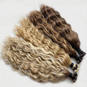 Extensiones de Cabello Humano con Diseño Plano y Ligero, Ondulado Natural, Genius Wavy Hair Weft, Ajuste Indetectable y Cómodo para Mujeres, 2025 - Product Image 6
