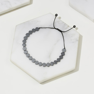 Thời Trang Mới Người Đàn Ông Của Vòng Đeo Tay Tình Yêu Mũi Tên & Bóng Hình Dạng Màu Đen Hematit Chữa Bệnh Hạt Cho Trọng Lượng Giảm Cân Hiệu Quả Sức Khỏe Đồ Trang Sức Quà Tặng - Product Image 6