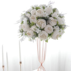 Arreglo de Peonías de Seda Rosa, Bola de Flores Artificiales Ecológicas, Hechas a Mano, Modernas y de Lujo, Personalizables para Bodas Grandes - Product Image 6