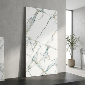 Albeta Aqua White Glossy Polished Glazed Porcelain Tiles 24x48inch Premium Floor Wall Tile Wholesale - Product Image 1