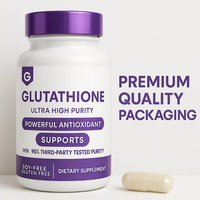 Capsules de glutathion avec collagène pour un soutien éclaircissant de la peau, étiquette privée OEM
