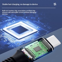Cable de Datos USB4.0 de Aleación de Zinc de 240 W con Carga Tipo C, 40 Gbps de Alta Velocidad y Video 8K para Computadoras y Teléfonos Inteligentes