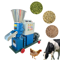 Machine de fabrication de granulés d'aliments pour animaux (volailles, bétail, poulets, vaches, moutons, porcs) avec armoire de commande électrique et arrêt d'urgence mobile