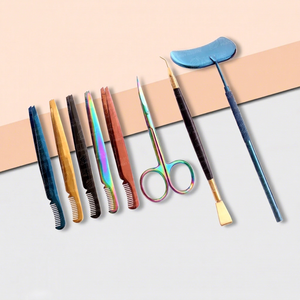 Juego de Pinzas para Cejas de Acero Inoxidable, Punta Puntiaguda, Estilo Moderno, Duraderas, con Estuche - Product Image 2