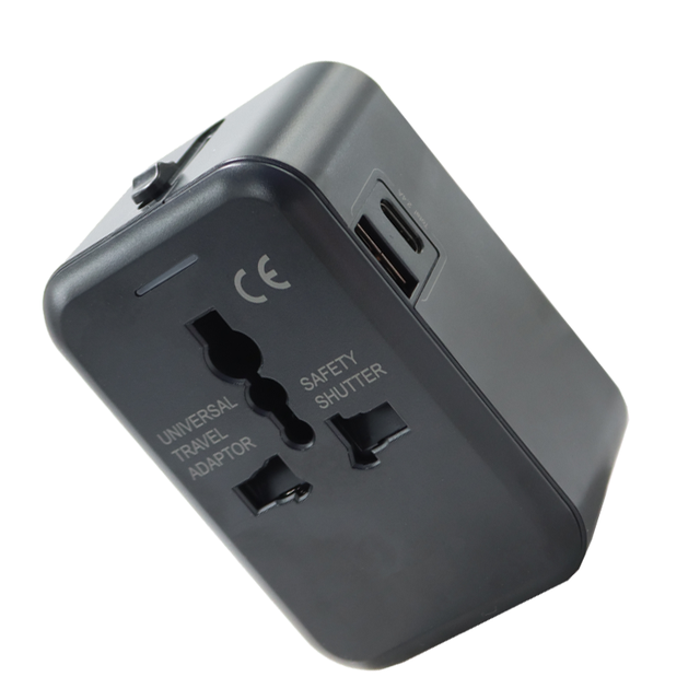 Worldwide Wall Charger Travel Adapter with USB C - All-in-One with AC Power Plug Adapter for USA EU UK AUS