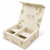 Caja de Regalo Magnética Rígida de Lujo Personalizada, con Laminado Brillante y Recubrimiento UV, para Empaque de Dispositivos de Belleza y Sueros para el Cuidado de la Piel