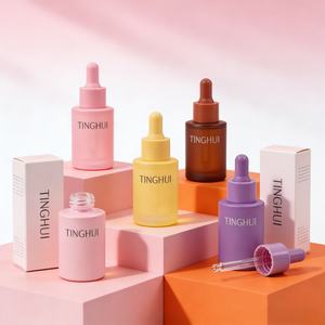 Wholesale Multi-Size 30ml 60ml 120ml Macaron Color Luxury Skincare Serum Refill Package Empty <b>Glass</b> <b>Dropper</b> <b>Bottle</b> for Beauty - Product Image 5