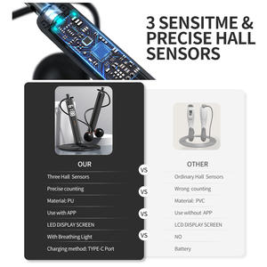 Athspo 르로아 삼각형 인체공학적 줄넘기 타입-C 충전 블루투스 듀얼 모드 트리플 홀 센서 - Product Image 2