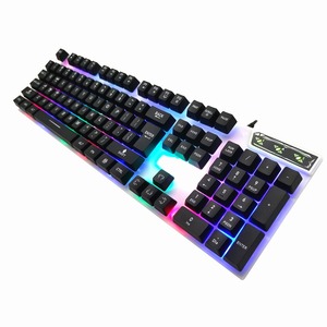 Spanish Portuguese layout economic RGB backlit wired gaming keyboard teclado for gamers