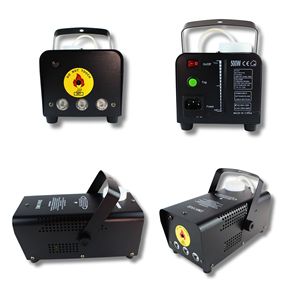 Mini Fog Machine 500W <b>Led</b> Seven Color Portable Stage Smoke Generator For Parties Weddings Indoor Use - Product Image 1