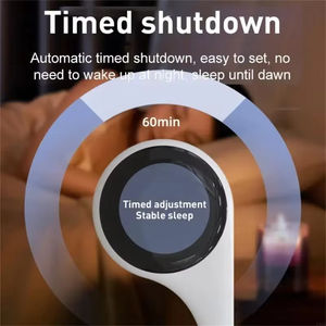 Haut-parleur Bluetooth à conduction osseuse sous l'oreiller Boîte à musique d'aide au sommeil à bruit blanc avec prise en charge de l'affichage à LED Arrêt temporisé de la carte TF - Product Image 2