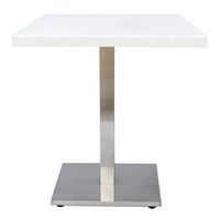 Bas quantité minimale de commande Acier inoxydable bon prix base de table à manger pieds de table carrés