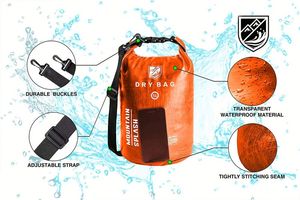 Sac à dos <span class=keywords><strong>de</strong></span> plage portable imperméable avec compartiment sec et humide séparé pour garçons et filles, idéal pour la natation et les activités aquatiques des enfants - Product Image 2